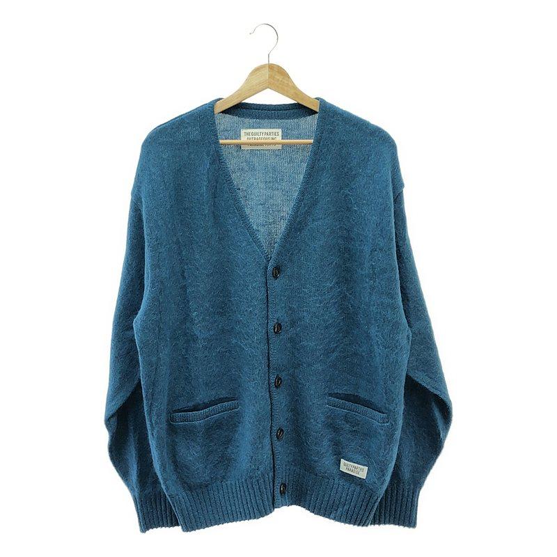 ワコマリア モヘアカーディガン 22FW ブルー WACKO MARIA / ワコマリア | 2022AW MOHAIR CARDIGAN モヘヤ