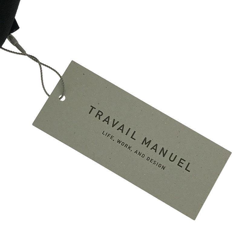 【新品】  TRAVAIL MANUEL / トラバイユマニュアル | ダブルクロスコクーンワンピース | M | ブラック | レディース｜kldclothing｜07