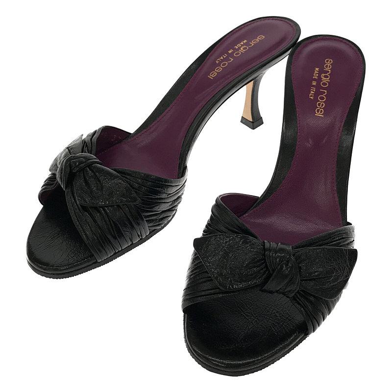 安い直営店 sergiorossi レザーミュール 新品 未使用品 ミュール 靴