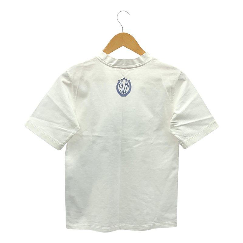 SEVEN TEN by MIHO KAWAHITO / セブンテンバイミホカワヒト | ホースプリントTシャツ | M | ホワイト/ネイビー | レディース SEVEN TEN by MIHO KAWAHITO / セブンテンバイミホカワヒト