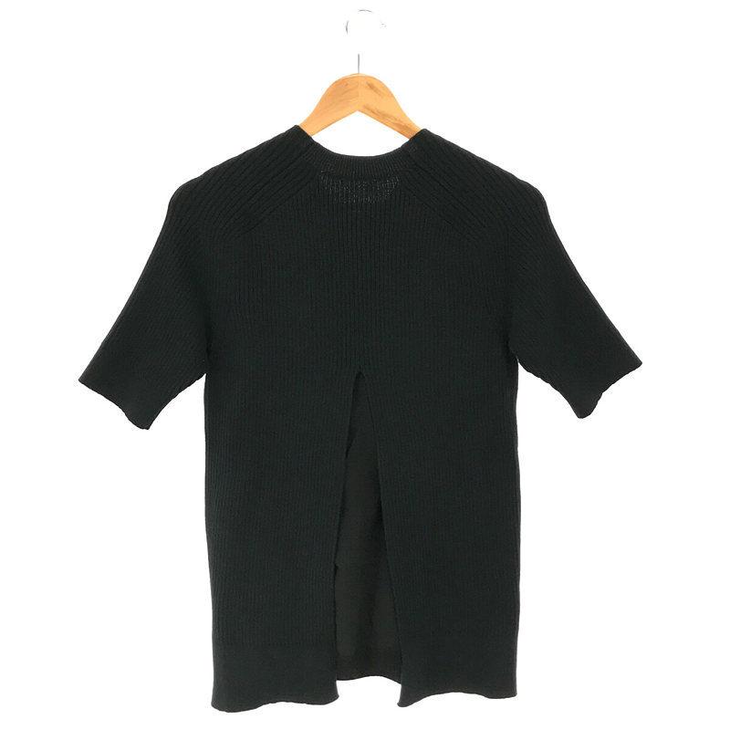 sacai / サカイ | 2016 | インナー付き バックスリットリブニット | 2 | ブラック | レディース sacai（サカイ） | 2016 | インナー付き バックスリットリブニット | 2