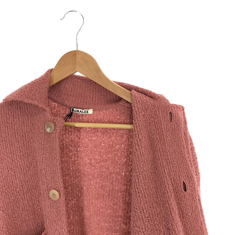 【美品】  AURALEE / オーラリー | 2022SS | COTTON LINEN CUT SHAGGY KNIT CARDIGAN コットンリネン シャギーニットカーディガン | 2 | ピンク | レディース｜kldclothing｜04