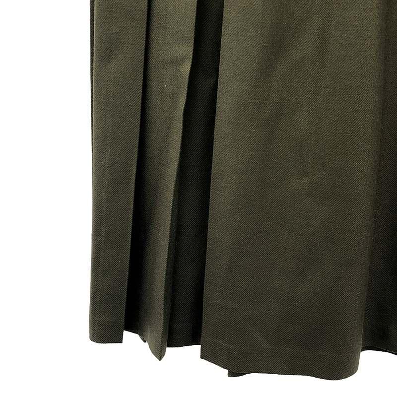 美品【O'NEIL OF DUBLIN】ラップスカート ロング プリーツ カーキ O'NEIL of DUBLIN 【美品】 OF / オニールオブダブリン | ウール