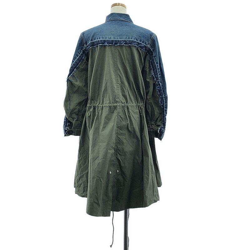 sacai デニム ドッキング モッズコート・サイズ3 sacai サカイ ドッキングデニムモッズコート 【公式通販】