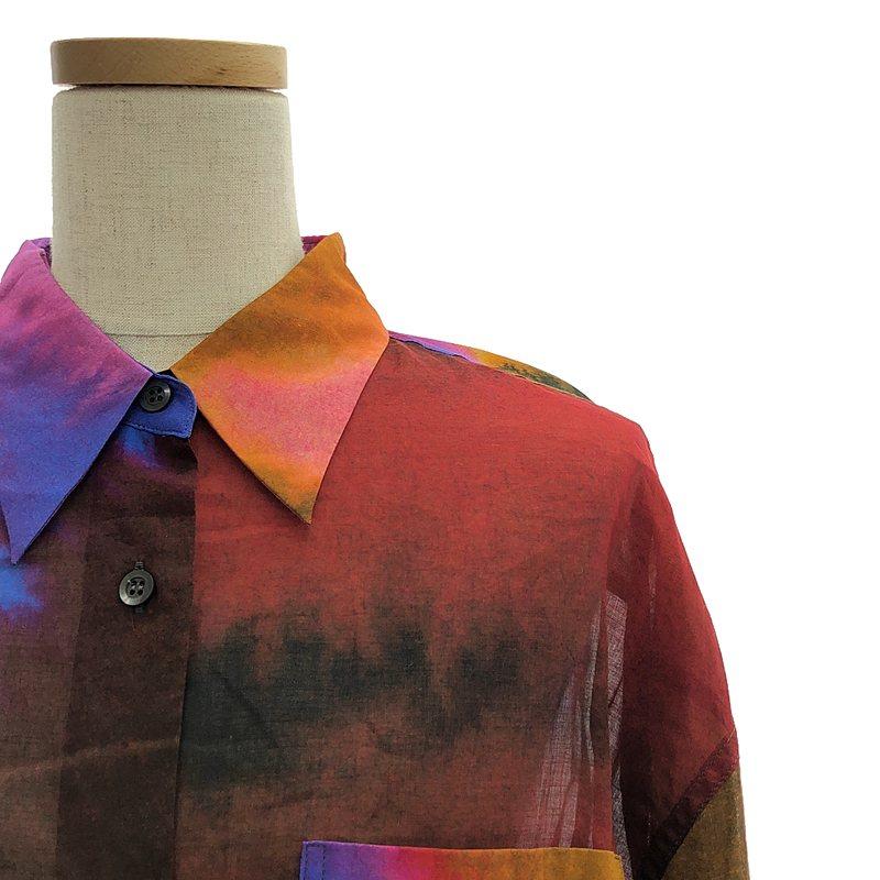 【美品】  DRIES VAN NOTEN / ドリスヴァンノッテン | 2022SS | Dras Water Color Dress 水彩柄 ロング ワンピース ドレス | DRIES VAN NOTEN | 01