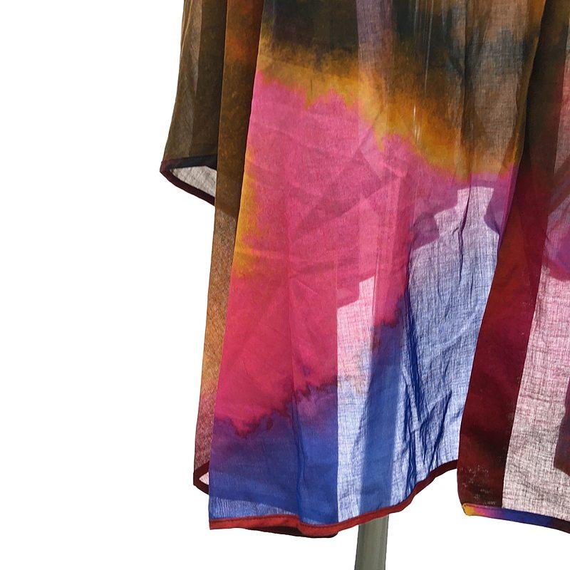【美品】  DRIES VAN NOTEN / ドリスヴァンノッテン | 2022SS | Dras Water Color Dress 水彩柄 ロング ワンピース ドレス | DRIES VAN NOTEN | 02