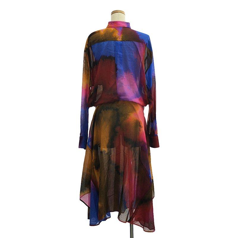 【美品】  DRIES VAN NOTEN / ドリスヴァンノッテン | 2022SS | Dras Water Color Dress 水彩柄 ロング ワンピース ドレス | DRIES VAN NOTEN | 03