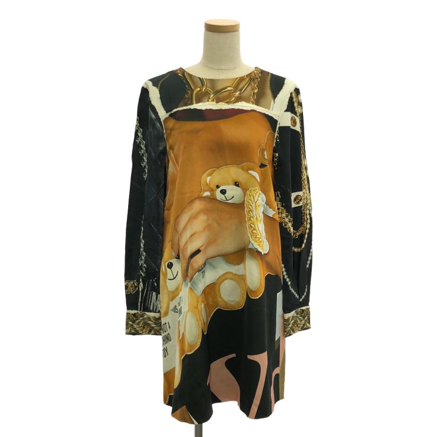 美品◎モスキーノ MOSCHINO ネオンプリント スカートひざ丈　Lサイズ 美品◎モスキーノ MOSCHINO ネオンプリント スカートひざ丈 L
