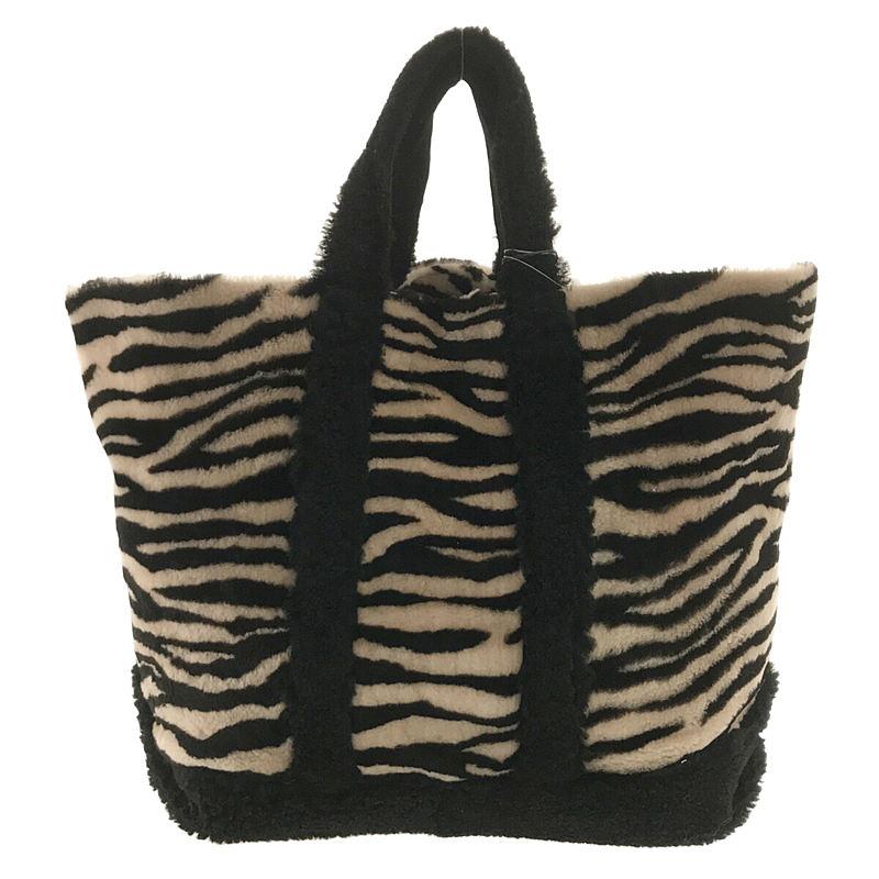 美品】 CARUS / カルース | ゼブラ柄 ムートン ファー トートバッグ