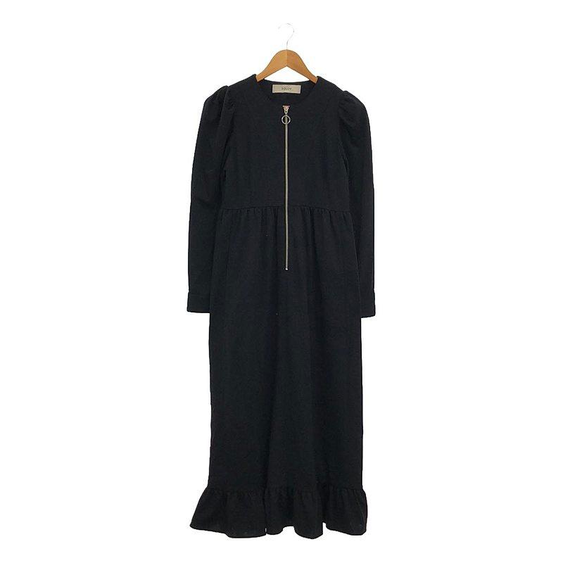 美品】 SOLOV / ソロヴ | フロントジップ パフスリーブ ワンピース | 1  