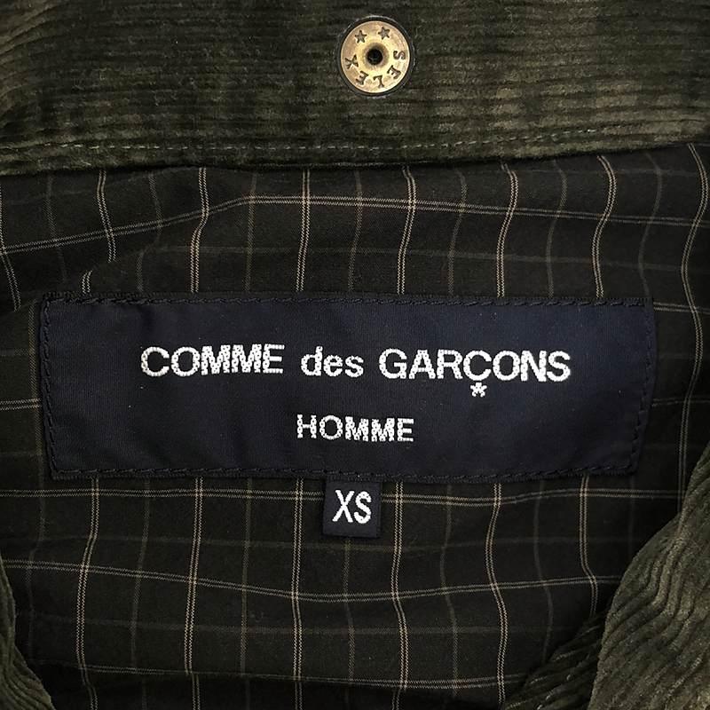 激安オンライン COMME des GARCONS HOMME / コムデギャルソンオム | 2023SS | チンストラップ付き コーデュロイ切替 ミリタリー ジャケット