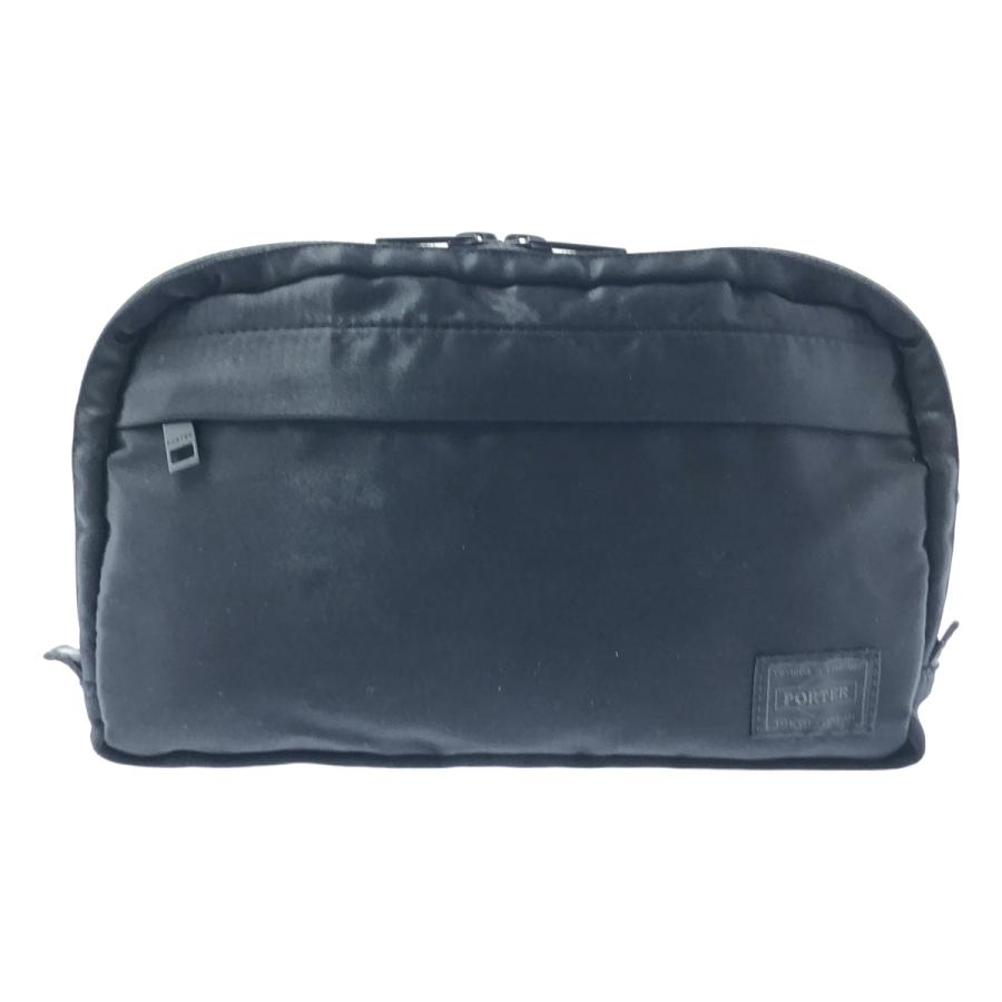 超美品★PORTER ポーター ウエストショルダーバッグ ナイロン 黒 PORTER / ポーター | ナイロン ウエスト ショルダーバッグ