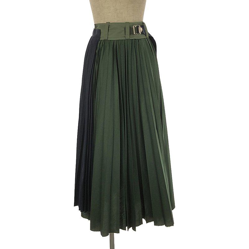 sacai / サカイ | Cotton Poplin Pleated Skirt スカート | 0 