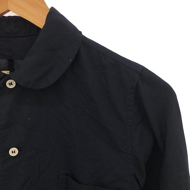 COMME des GARCONS COMME des GARCONS / コムコム | AD2021 | ラウンドカラー ロングスリーブシャツ | XS | ネイビー | レディース COMME des GARCONS / コムコム | AD2021 ラウンドカラー ロング