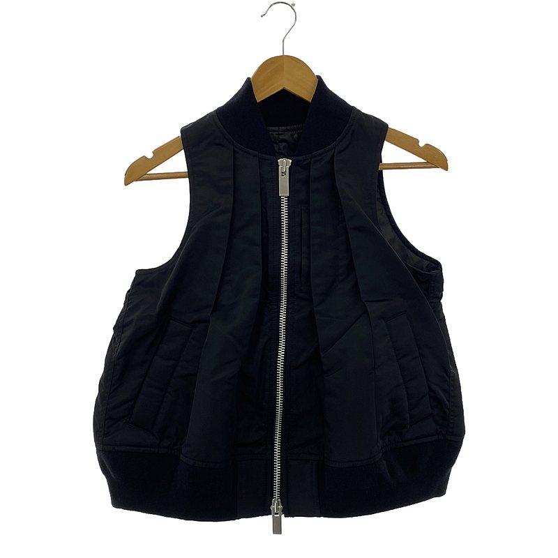 sacai サカイ Suiting Mix Vest スーツ ベスト ブラック（sacai
