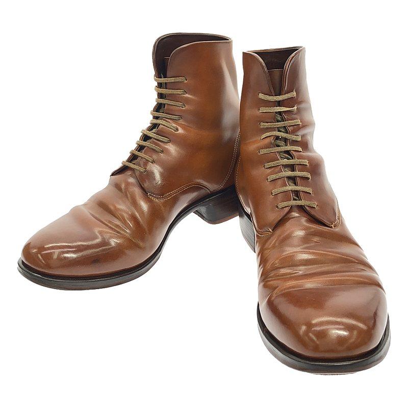 M_Moriabc / メモリア | b_Tre Horween Shell Cordovan 9hole Boots ナチュラルコードバン レザー レースアップブーツ | 41.5 | ブラウン | メンズ M_Moriabc / メモリア | b_Tre Horween Shell Cordovan 9hole Boots