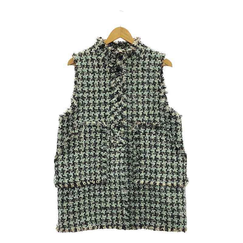 BACCA / バッカ | ハウンドトゥースツイード ベスト 36 マルチカラー