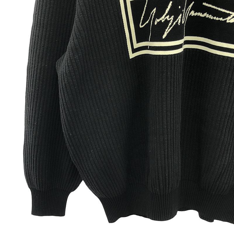 Y-3 / ワイスリー | U TECH KNIT CREW SWEATER リブニット | L | ブラック/ホワイト | メンズ Y-3 / ワイスリー | U TECH KNIT CREW SWEATER リブニット L ブラック