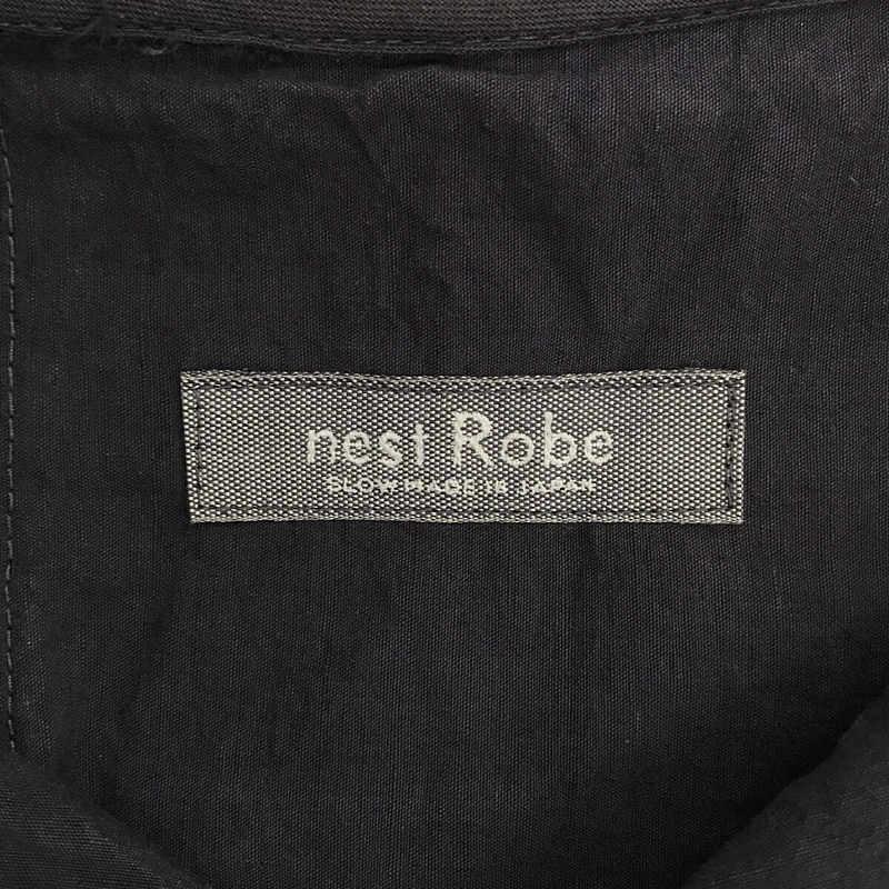 nest robe / ネストローブ | リネン混 フーデッドコート | F | ネイビー | レディース｜kldclothing｜04