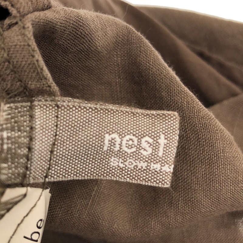 nest robe / ネストローブ | 2020SS | ヘンプ フリルパンツ | F | ベージュ | レディース｜kldclothing｜06