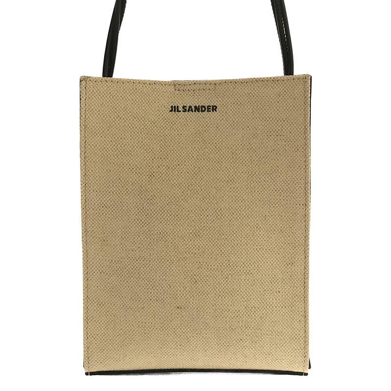 【美品】  JIL SANDER / ジルサンダー | JILSANDER TANGLE SM タングル スモールショルダー バッグ  キャンバス  タグ・保存袋付属あり | ベージュ/ブラック |｜kldclothing｜03