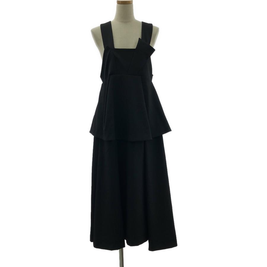 ENFOLD ジャンパースカート　ブラック　レイヤード　36 スカート　ボトムス ENFOLD / エンフォルド | LAYERED JUMPER SKIRT レイヤード