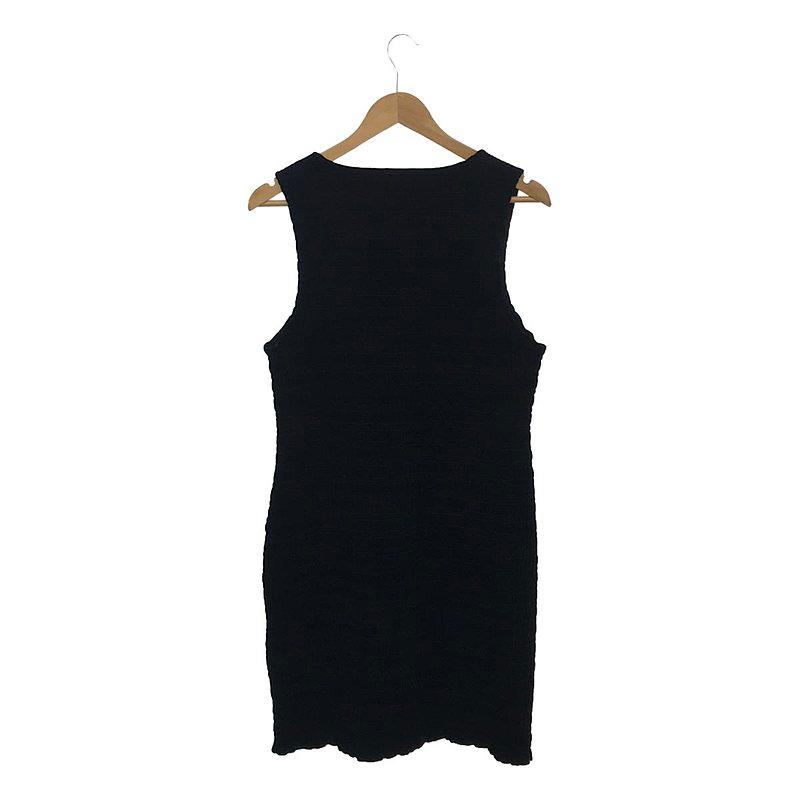 GANNI ガニー ノースリーブ 総レース ロングワンピース ブラック