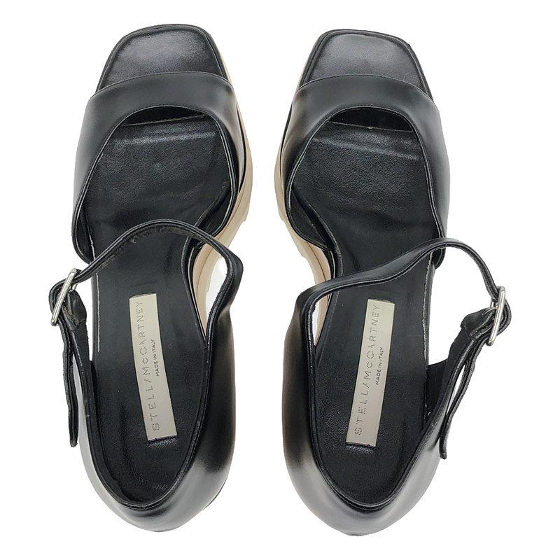 STELLA McCARTNEY / ステラマッカートニー | エリス ウェッジソール サンダル | 41 | ブラック | レディース | Stella McCartney | 03