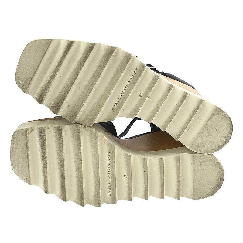 STELLA McCARTNEY / ステラマッカートニー | エリス ウェッジソール サンダル | 41 | ブラック | レディース | Stella McCartney | 04