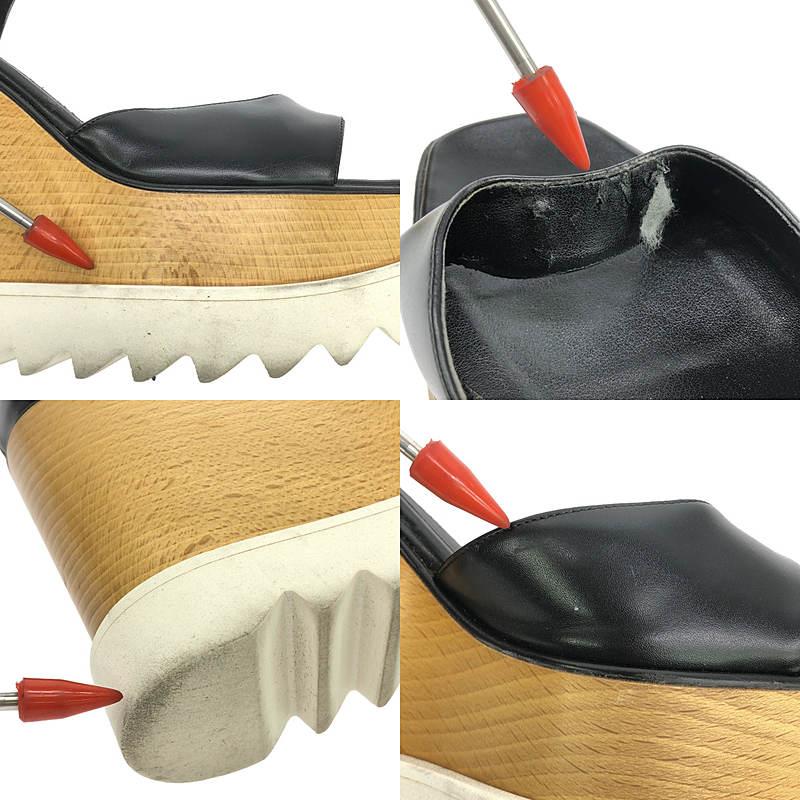 STELLA McCARTNEY / ステラマッカートニー | エリス ウェッジソール サンダル | 41 | ブラック | レディース | Stella McCartney | 07