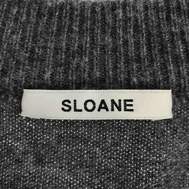 SLOANE / スローン | ウール 袖ライン Vネックニット | 1 | グレー | レディース｜kldclothing｜05