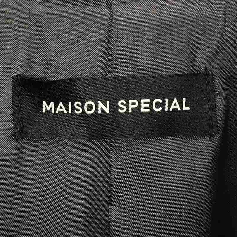 【美品】  Maison Special / メゾンスペシャル | 2022AW | Mohair Shaggy Chester Coat チェスターコート | F | ブラック | レディース｜kldclothing｜06