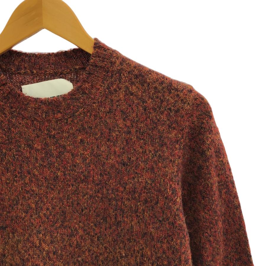 JIL SANDER+ / ジルサンダープラス | 2022AW | クルーネック アルパカ マーブルニット | 36 | レッド系 | レディース JIL SANDER+ / ジルサンダープラス | 2022AW クルーネック アルパカ