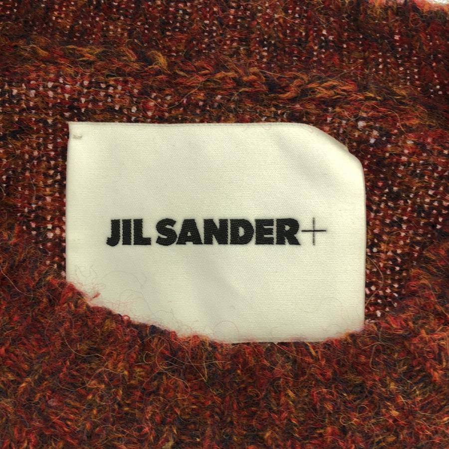 JIL SANDER+ / ジルサンダープラス | 2022AW | クルーネック アルパカ マーブルニット | 36 | レッド系 | レディース JIL SANDER+ / ジルサンダープラス | 2022AW クルーネック アルパカ