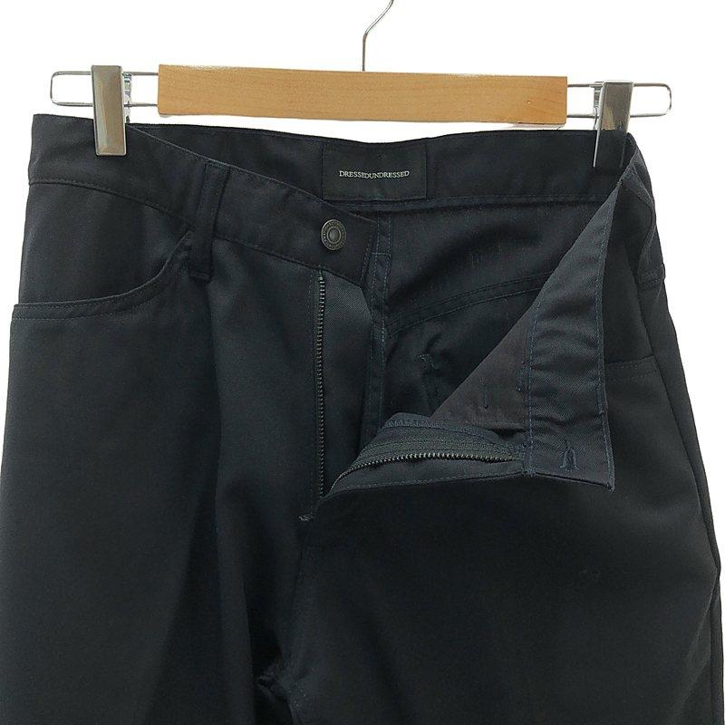 【美品】  DRESSEDUNDRESSED / ドレスドアンドレスド | 2023AW | Gabardine Wool Tailored Trousers ギャバジン ウール テーラード パンツ | 2 | ブラック | メンズ DRESSEDUNDRESSED（ドレスドアンドレスド） 【美品】 | 2023AW