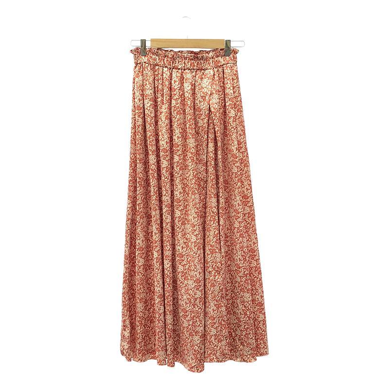 ASTRAET / アストラット | フラワープリント ギャザーフレアスカート 1  