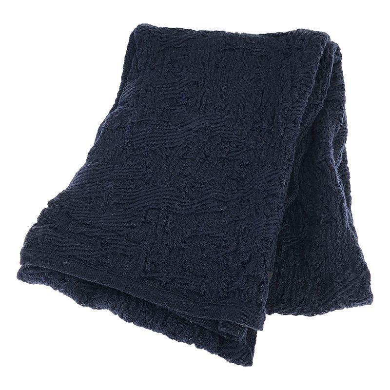 ALEXANDER WANG / アレキサンダーワン | ロング ニット ストール マフラー | OS | ネイビー | alexanderwang | 01