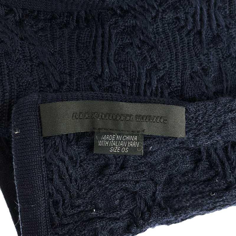 ALEXANDER WANG / アレキサンダーワン | ロング ニット ストール マフラー | OS | ネイビー | alexanderwang | 02