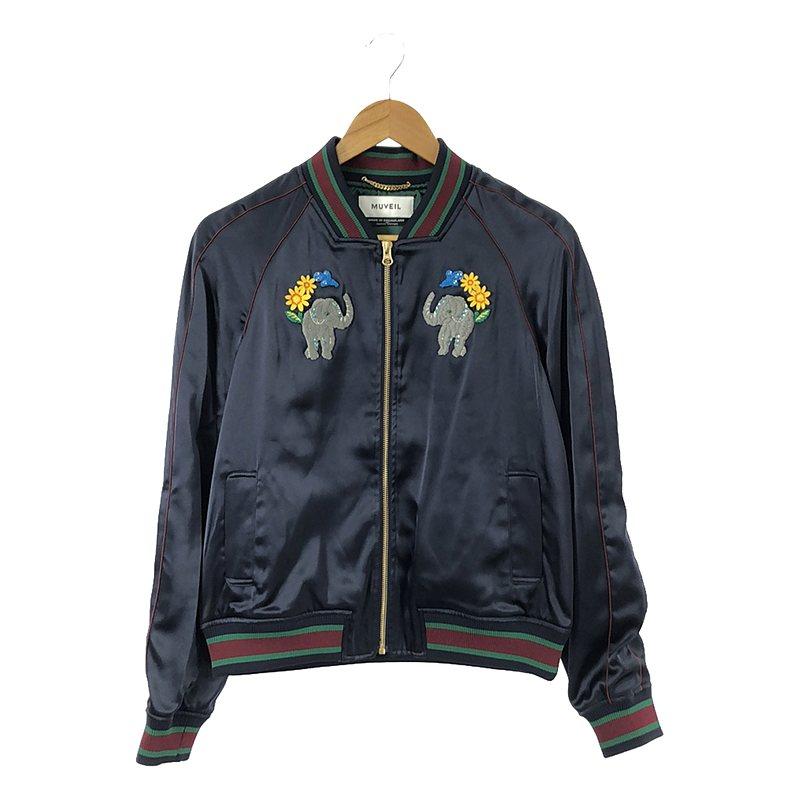 MUVEIL ブルゾン　ネイビー MUVEIL ブルゾンネイビー