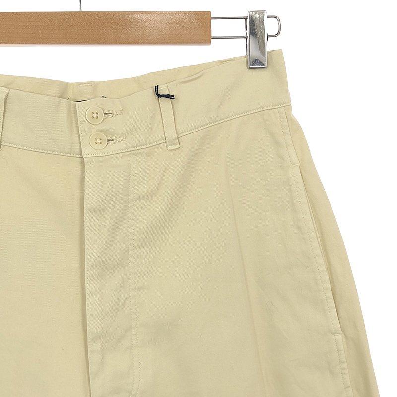 YLÈVE コットン テーパードパンツ アイボリー 日本製 YLÈVE コットン テーパードパンツ アイボリー 日本製 美品