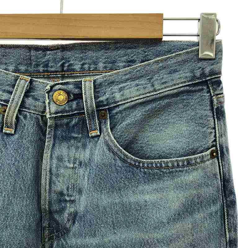 Levi's / リーバイス | × KITH / キス 501 ヴィンテージ加工 レザーパッチ デニムパンツ | 28 | インディゴ | メンズ Levi's（リーバイス） | × KITH / キス 501 ヴィンテージ加工 レザー