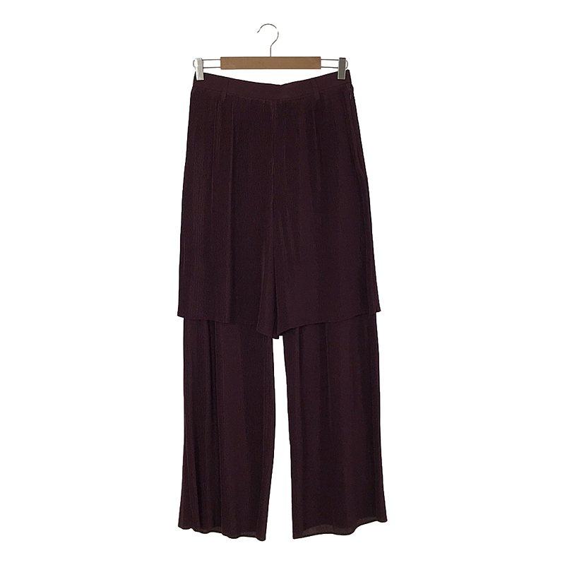 新品】 AKIRANAKA / アキラナカ | pleats pants / レイヤード プリーツ 