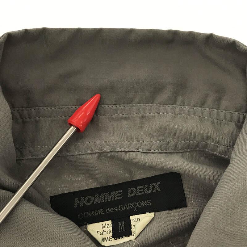 COMME des GARCONS HOMME DEUX / コムデギャルソンオムドゥ | 2019SS | ポリエステル縮絨 シャツ | M | グレー | メンズ｜kldclothing｜07