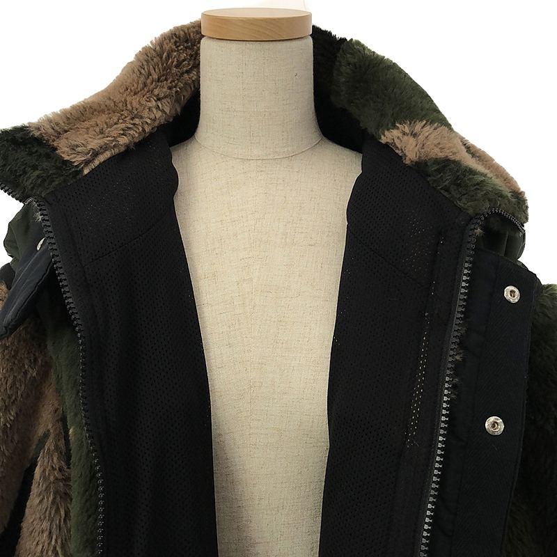sacai（サカイ） 【美品】 | × KAWS / カウズ Jacquard Faux Fur