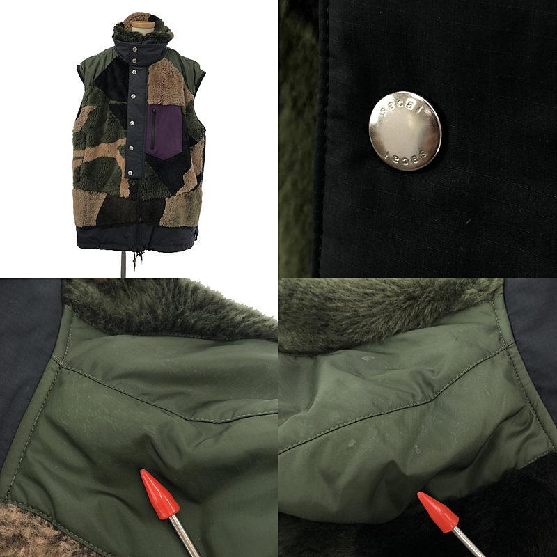 sacai（サカイ） 【美品】 | × KAWS / カウズ Jacquard Faux Fur