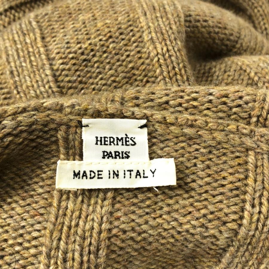 HERMES（エルメス） カシミヤ タートルネック リブ ニット ワンピース