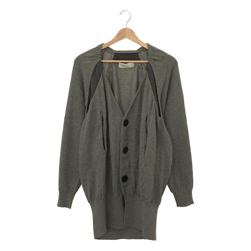 TOGA / トーガ | カットアウト コットン ニット カーディガン | 1 