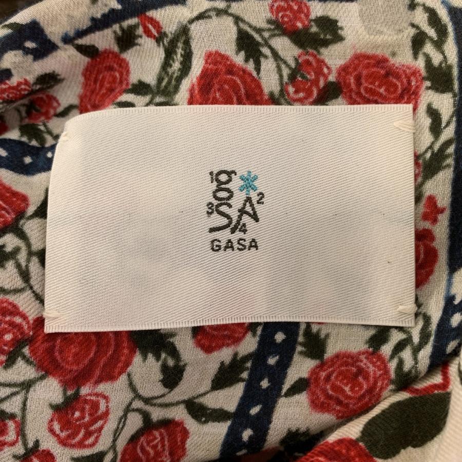 gasa＊　ワンピース　花柄 GASA*（ガサ） GASA / ガサ 和紙プリント加工 花柄 プルオーバー