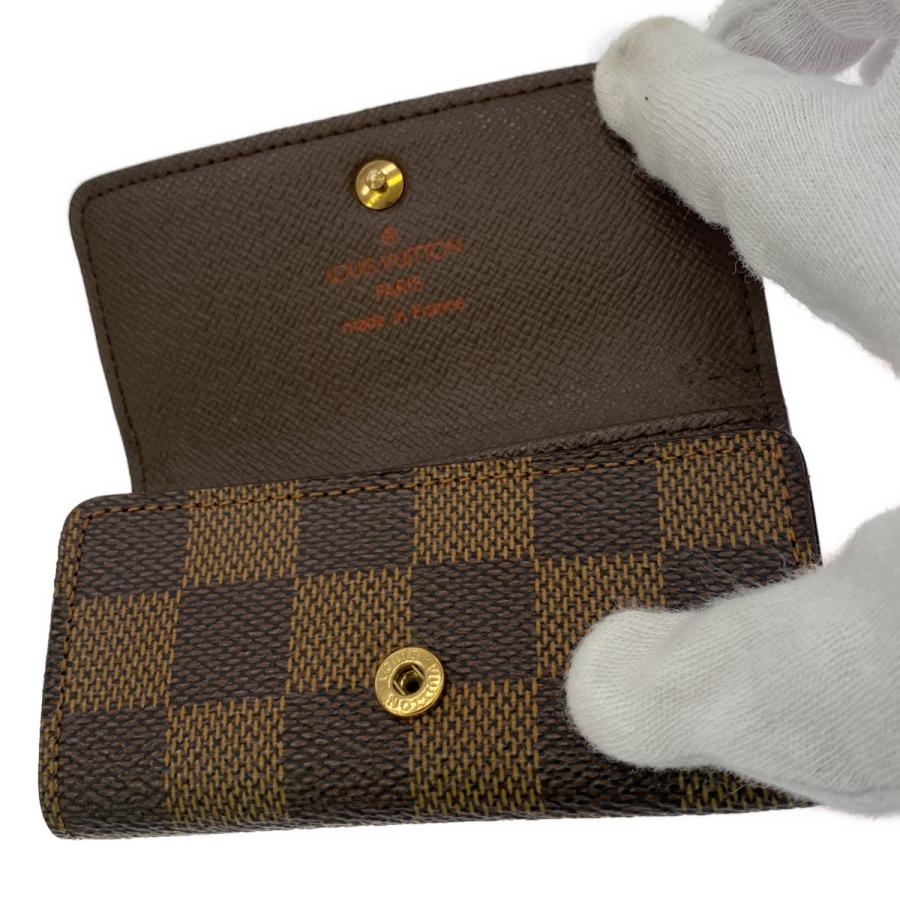 美品　ルイヴィトン　ダミエ　キーケース　ミュルティクレ4 ルイヴィトン キーケース LOUIS VUITTON 破格本物 ダミエ