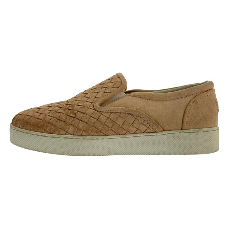 BOTTEGA VENETA スエード イントレチャート スニーカー BOTTEGA VENETA（ボッテガ・ヴェネタ） レザー スエード イントレ